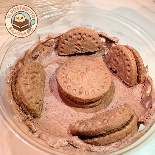 Mousse de chocolate con galletitas